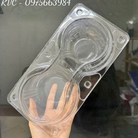 Hộp nhựa đựng 2 trái lê táo